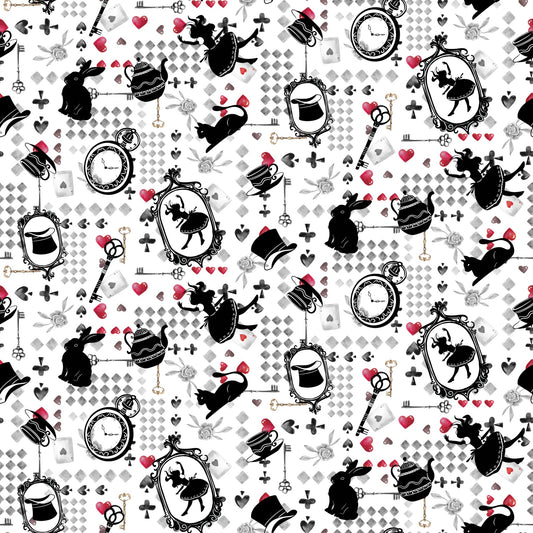 Alice by Fiona Clarke fabric fat quarter
